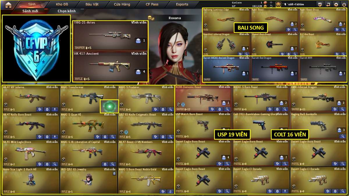 shop acc cf uy tin gia re