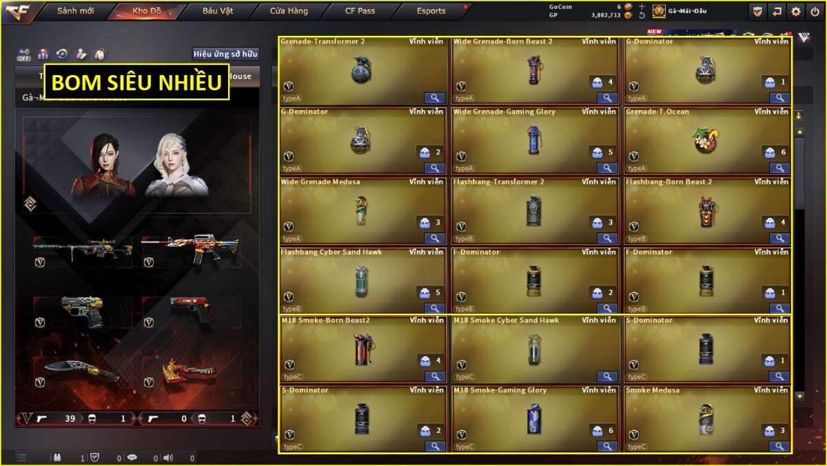 shop acc cf uy tin gia re