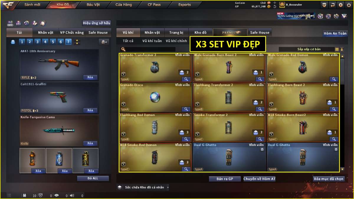 shop acc cf uy tin gia re