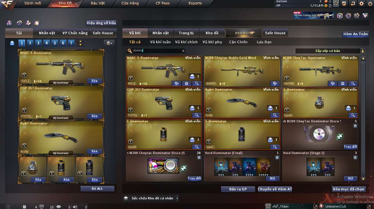 shop acc cf uy tin gia re