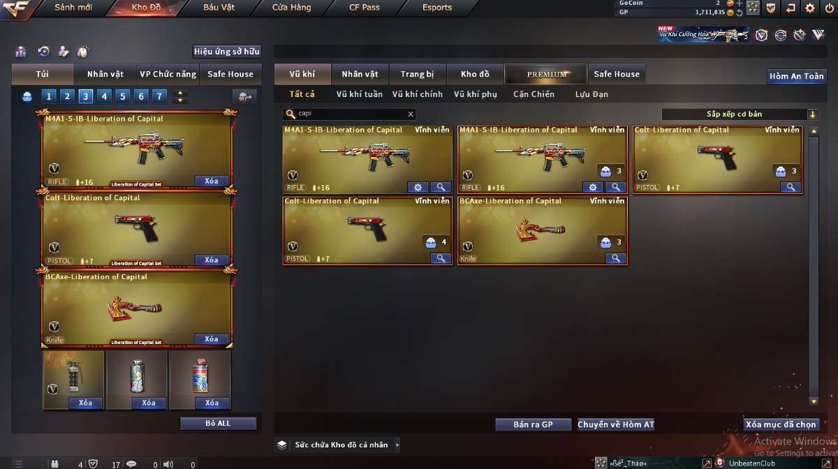 shop acc cf uy tin gia re