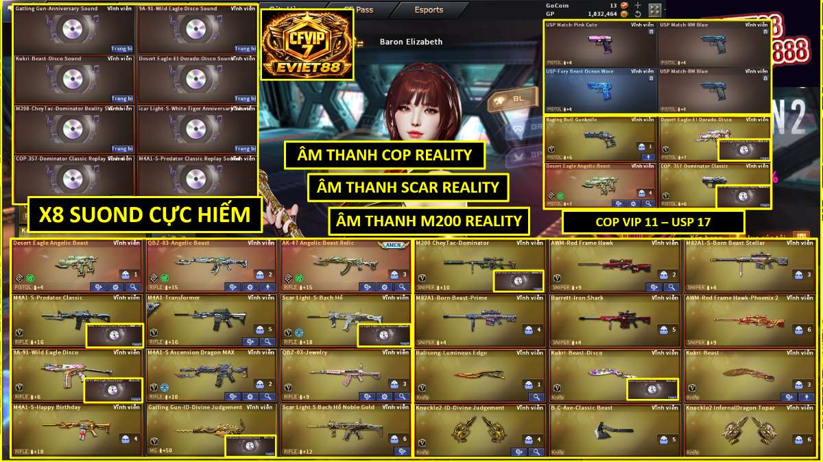 shop acc cf uy tin gia re