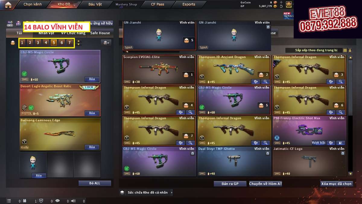shop acc cf uy tin gia re