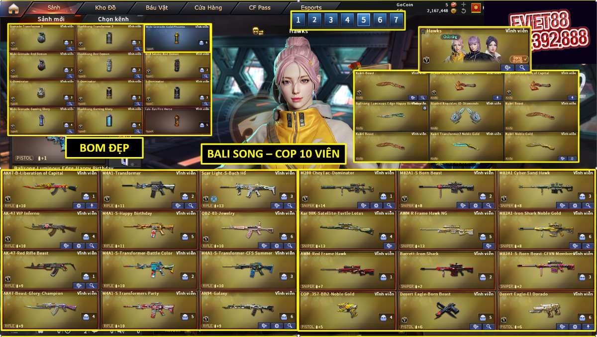 shop acc cf uy tin gia re