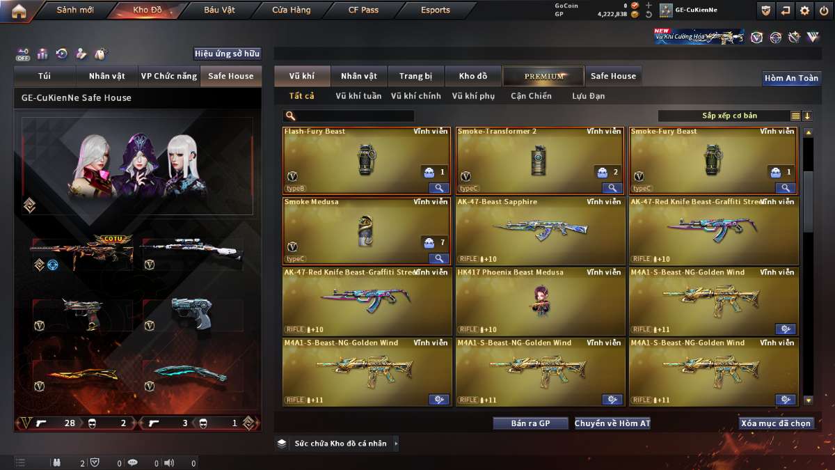 shop acc cf uy tin gia re