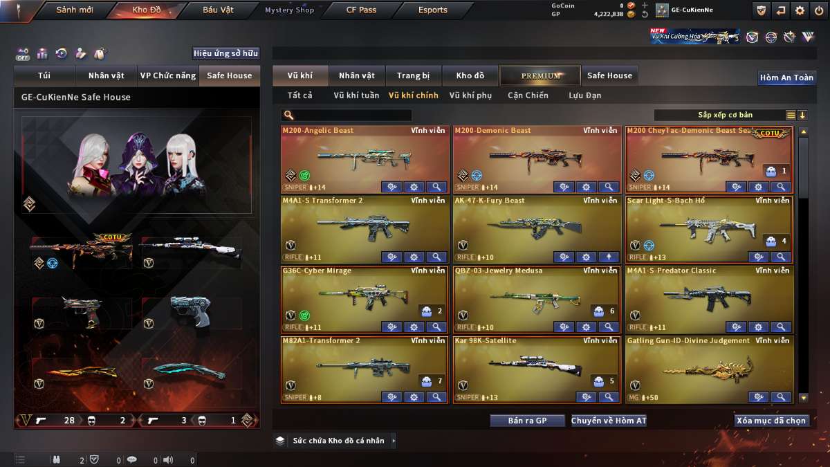 shop acc cf uy tin gia re