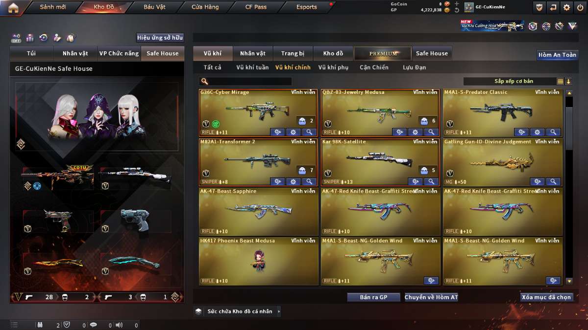 shop acc cf uy tin gia re
