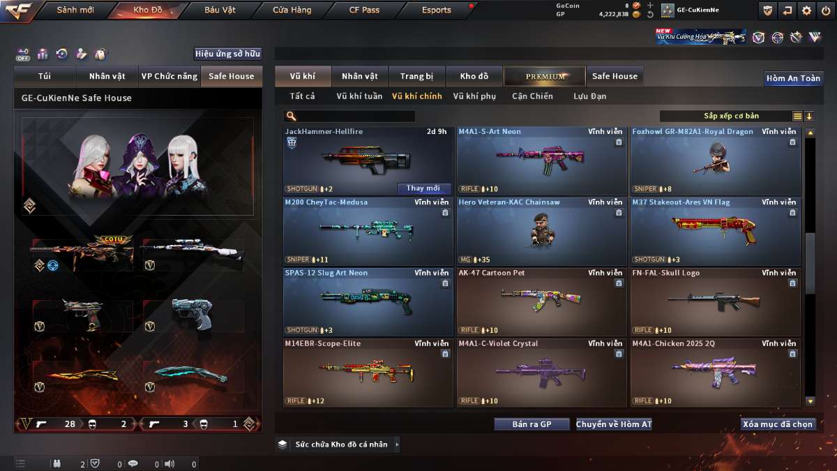 shop acc cf uy tin gia re