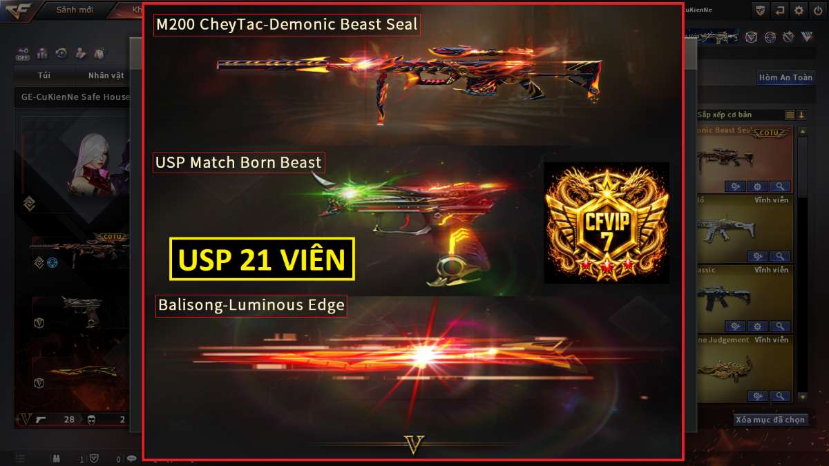 shop acc cf uy tin gia re