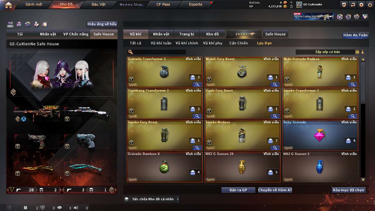 shop acc cf uy tin gia re