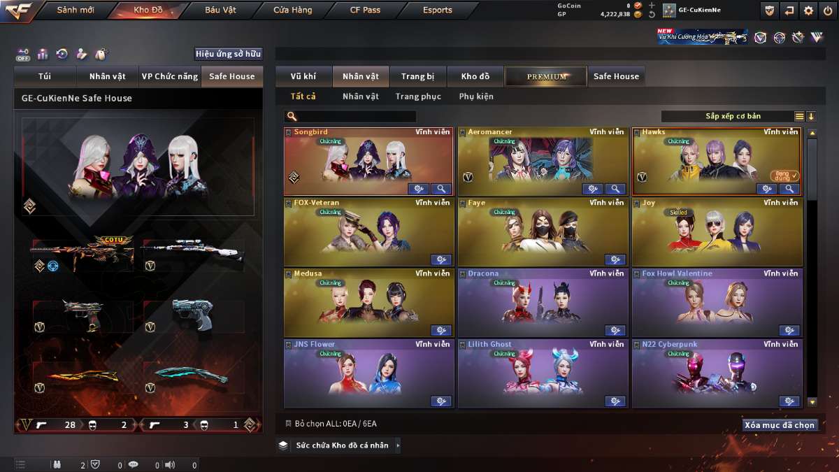 shop acc cf uy tin gia re