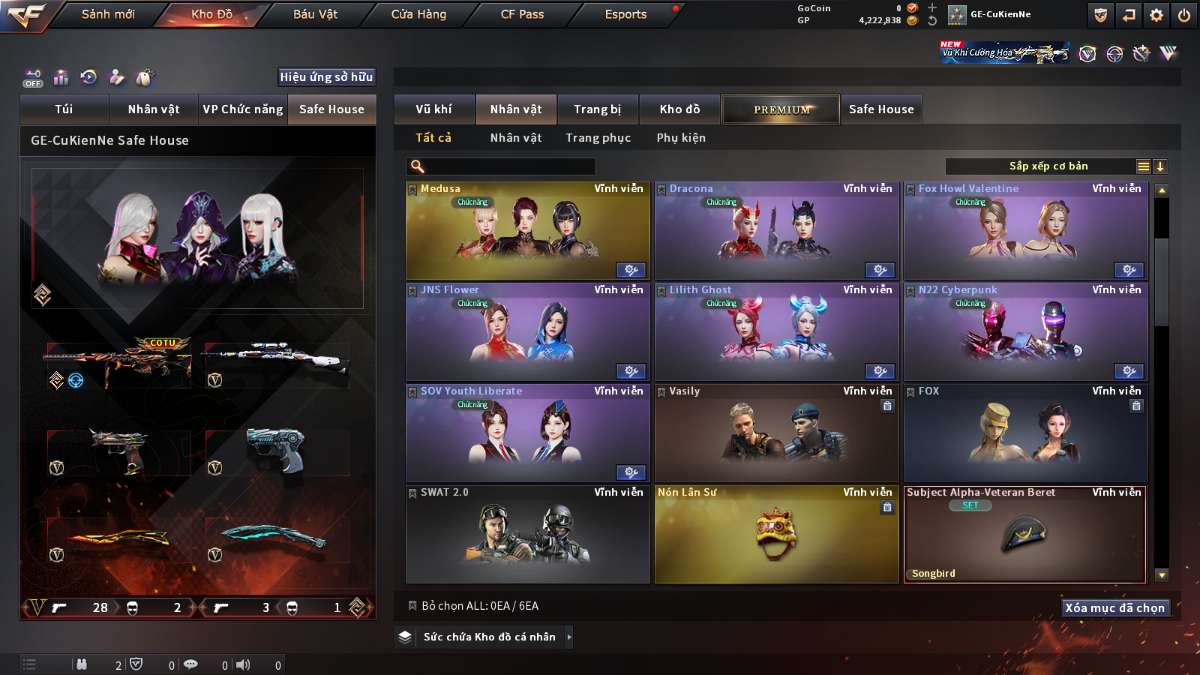 shop acc cf uy tin gia re