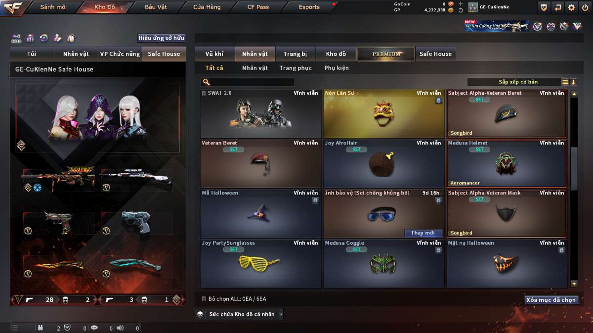 shop acc cf uy tin gia re
