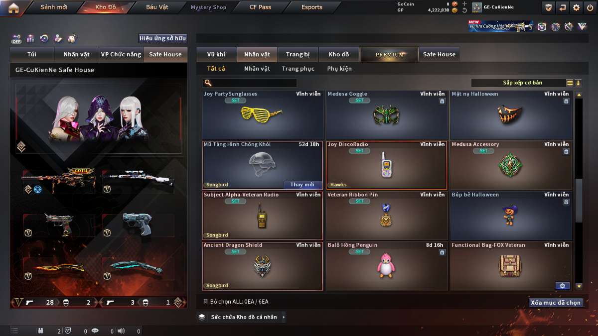shop acc cf uy tin gia re