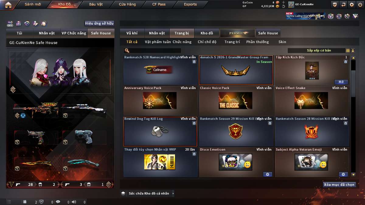 shop acc cf uy tin gia re