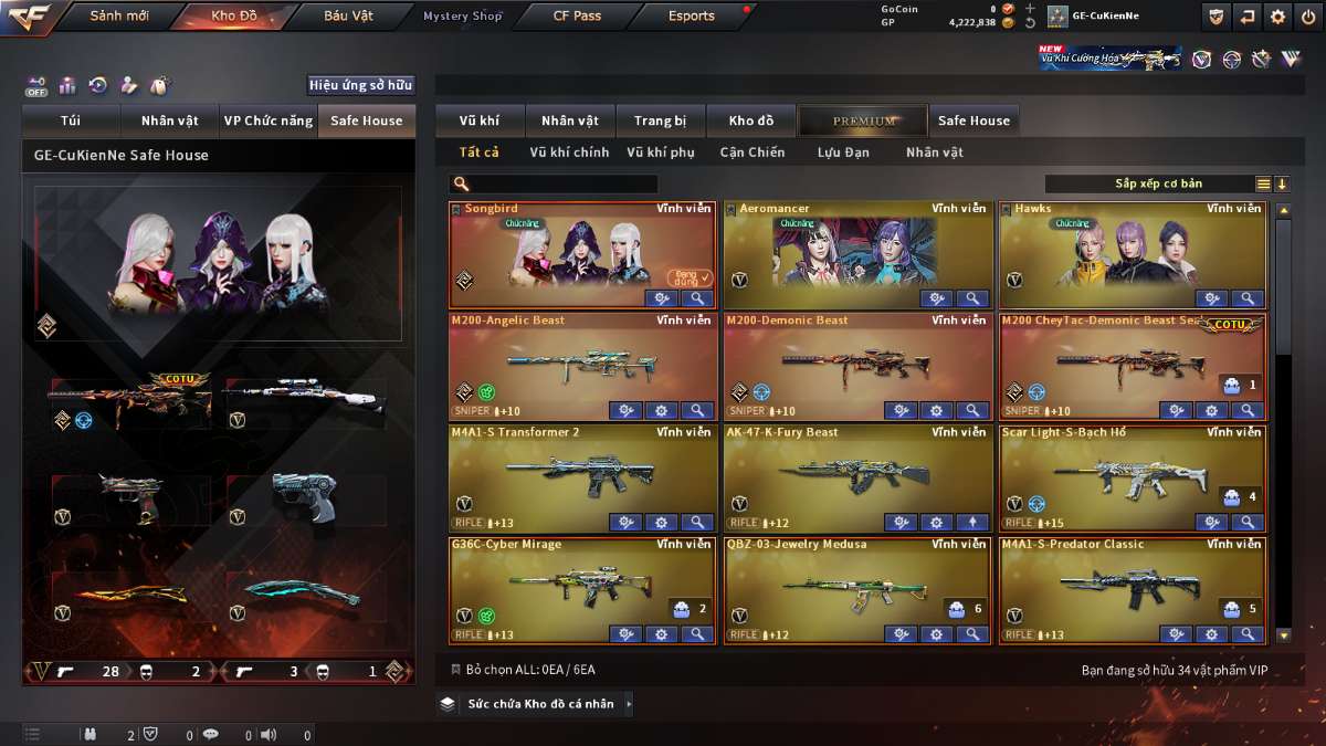 shop acc cf uy tin gia re
