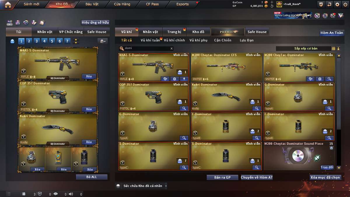 shop acc cf uy tin gia re