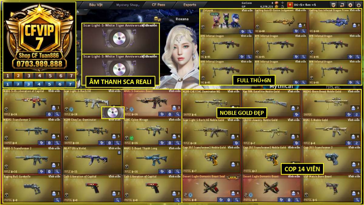 shop acc cf uy tin gia re
