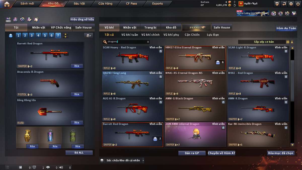 shop acc cf uy tin gia re