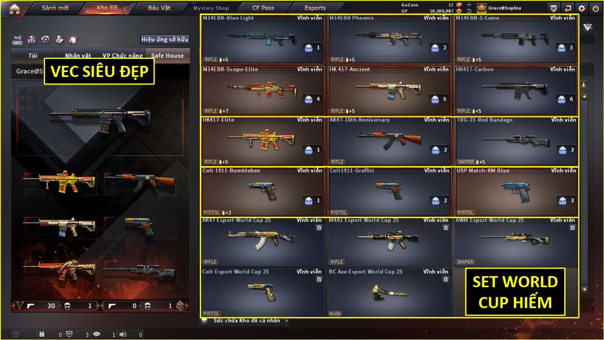 shop acc cf uy tin gia re