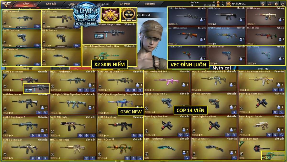 shop acc cf uy tin gia re